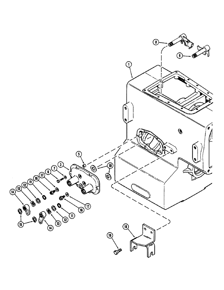 Схема запчастей Case IH 2470 - (202) - TRANSMISSION HOUSING KIT (06) - POWER TRAIN