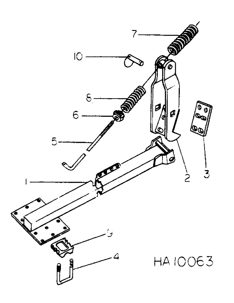Схема запчастей Case IH 55 - (G-02) - MULCHER CARRIER ARM 