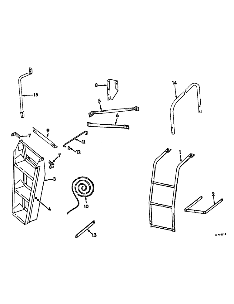 Схема запчастей Case IH 315 - (M-06) - SEAT, OPERATORS PLATFORM AND MISC., OPERATOR AND SERVICE LADDER (10) - OPERATORS PLATFORM