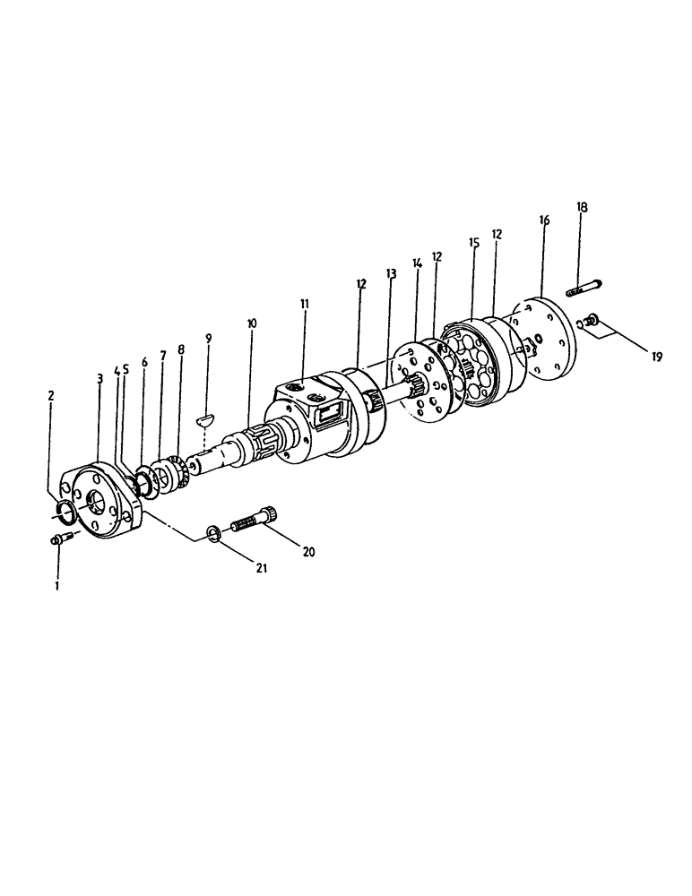 Схема запчастей Case IH 7000 - (B02-15) - HYDRAULIC MOTOR, S CHAR-LYNN, 14 CUBIC INCH Hydraulic Components & Circuits