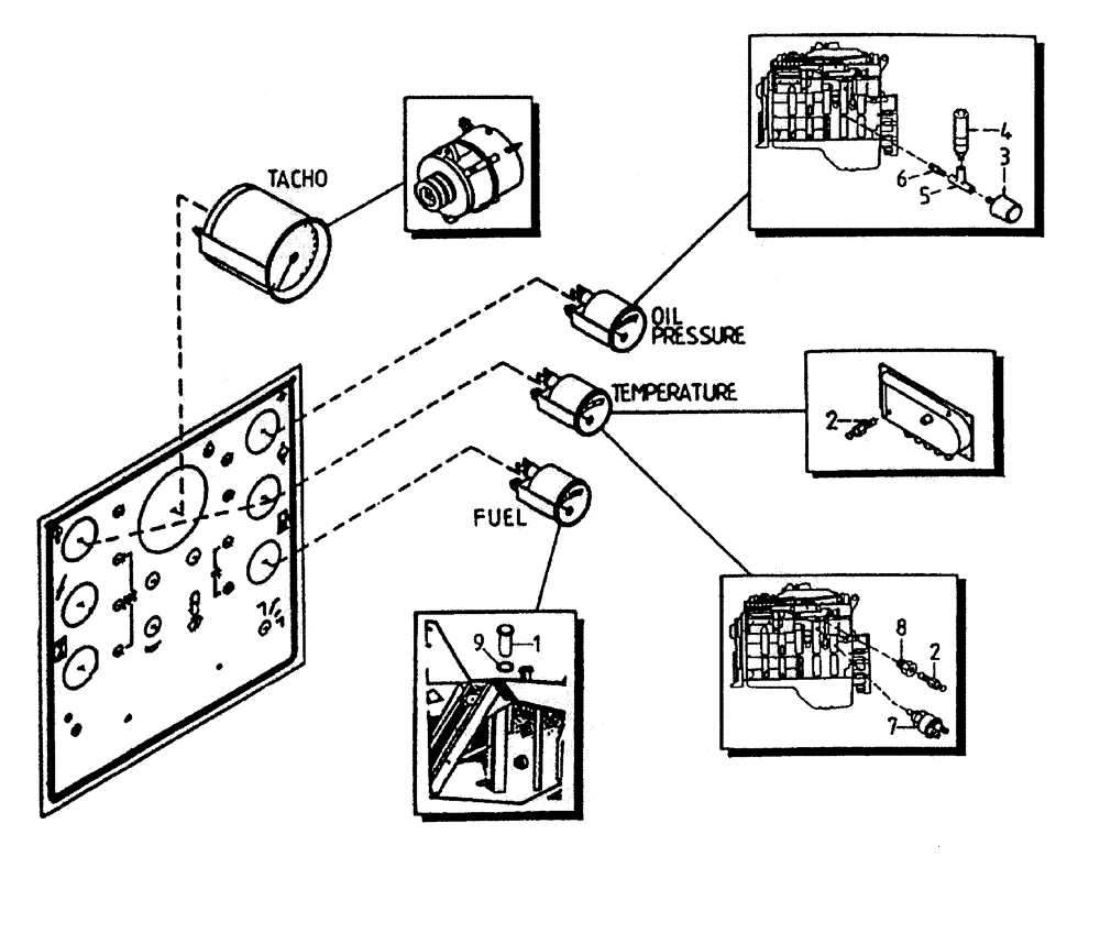 Схема запчастей Case IH 7700 - (C05-05) - SENDERS (6CT) Engine & Engine Attachments