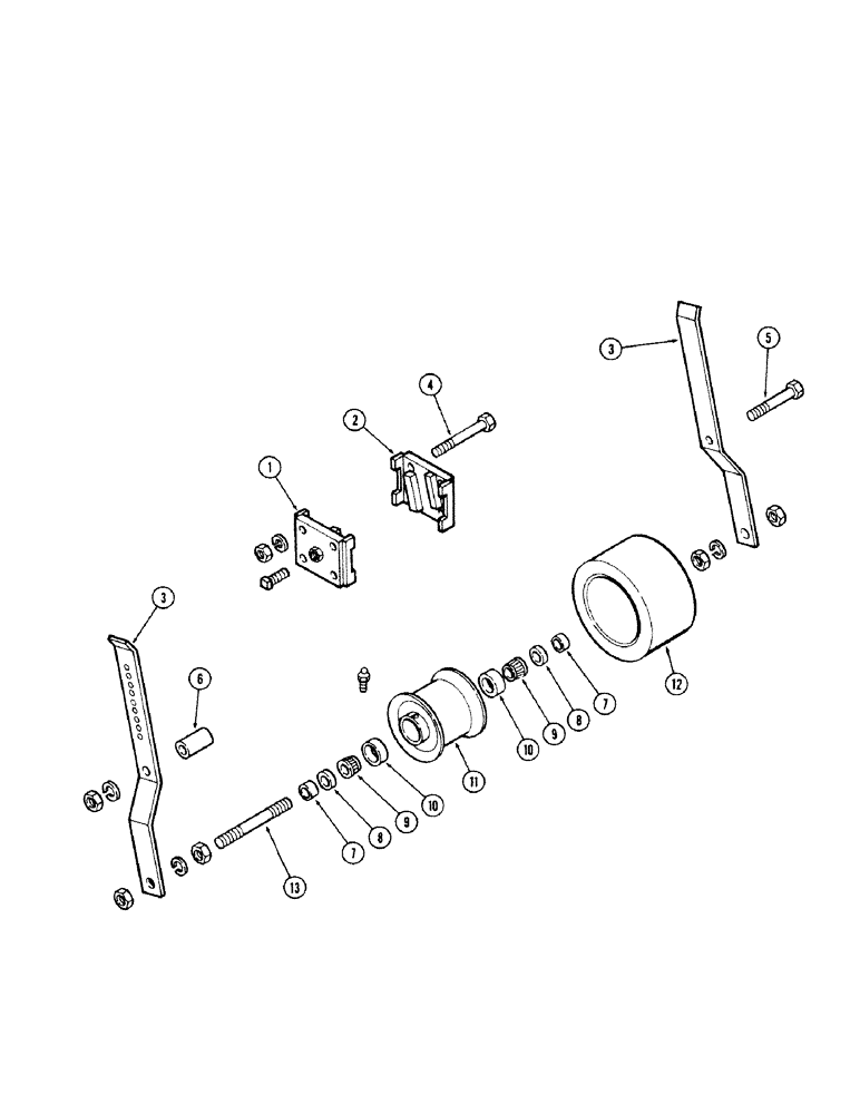 Схема запчастей Case IH 100-SERIES - (42[1]) - GAUGE WHEEL - HEAVY DUTY PRIOR TO SN1605900 
