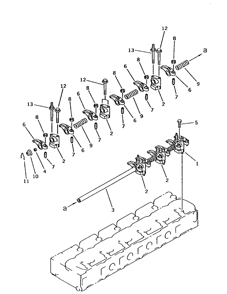 Схема запчастей Case IH 7000 - (C01-02) - ENGINE, ROCKER ARM Engine & Engine Attachments