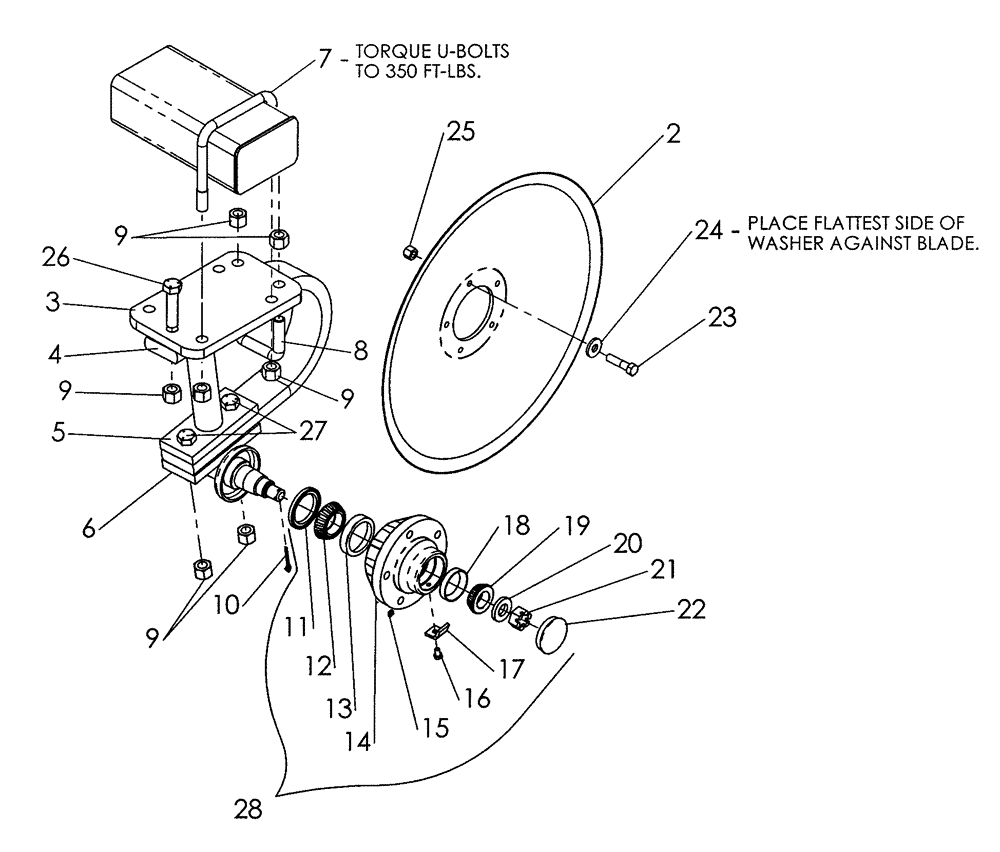 Схема запчастей Case IH 730B - (75.200.03) - CUSHION DISC MOUNT ASSEMBLY (09) - CHASSIS/ATTACHMENTS