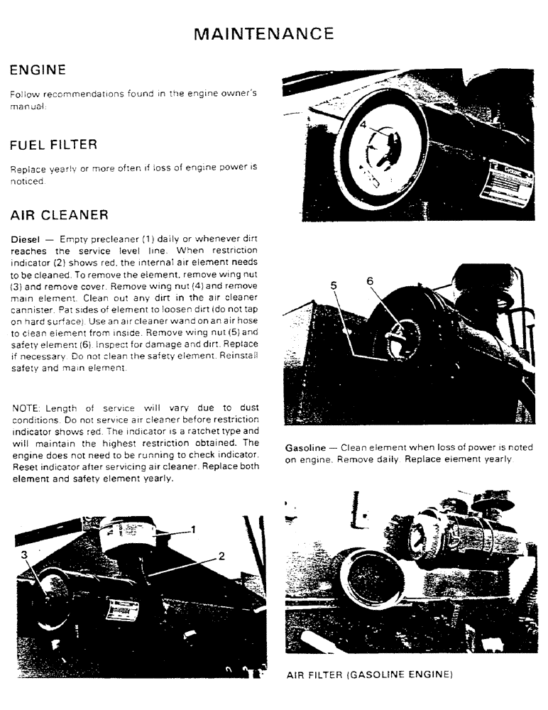 Схема запчастей Case IH 1802 - (22) - MAINTENANCE 