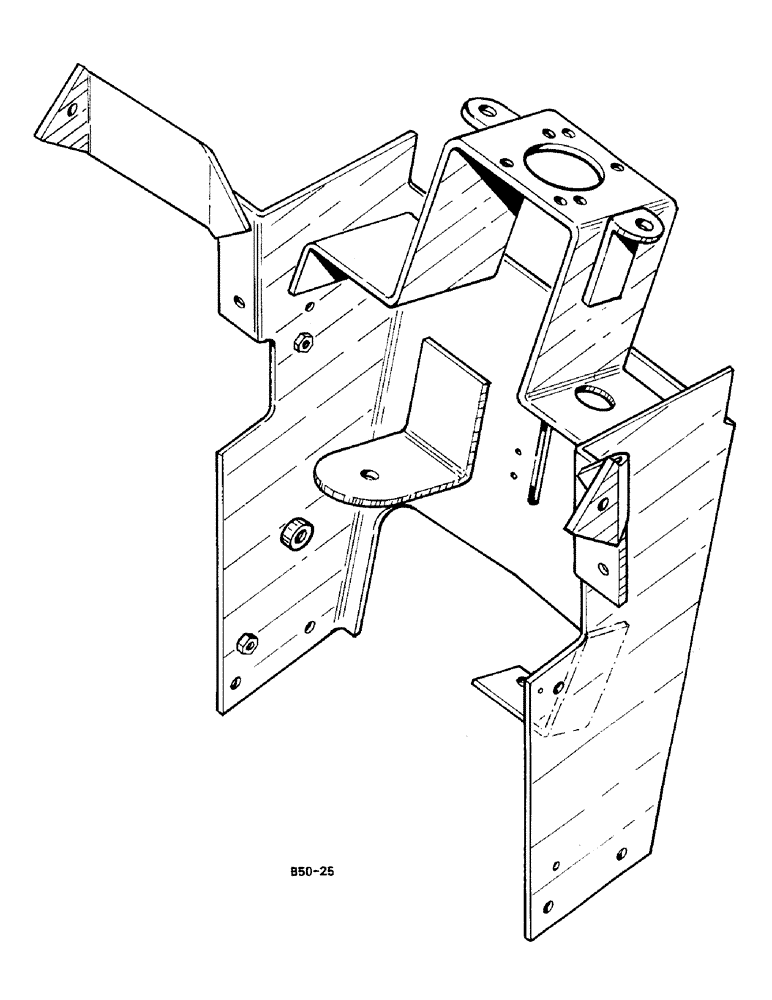 Схема запчастей Case IH 248 - (9-866) - STEERING SUPPORT (09) - CHASSIS