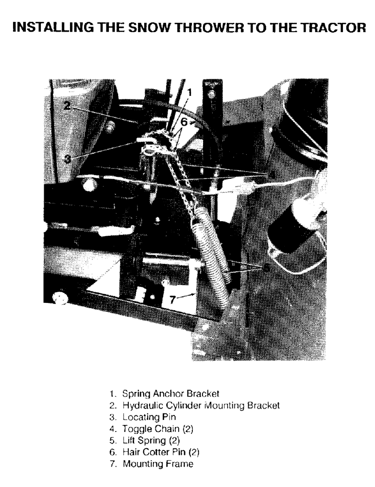 Схема запчастей Case IH ST148 - (17) - INSTALLING THE SNOW THROWER TO THE TRACTOR 