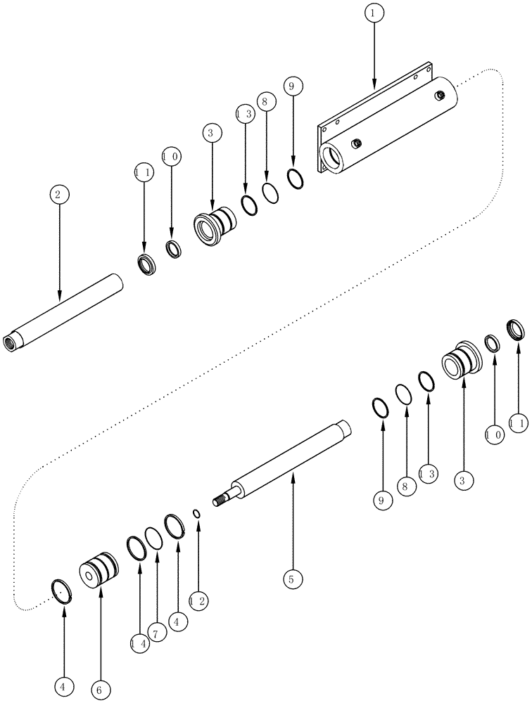 Схема запчастей Case IH CPX610 - (05-05) - STEERING CYLINDER (04) - STEERING