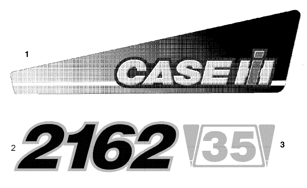 Схема запчастей Case IH 2162 - (09-37) - IDENTIFICATION DECALS 