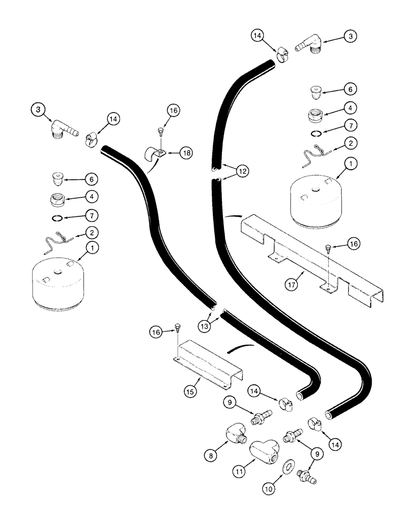 Схема запчастей Case IH CPX620 - (09A-26) - WATER SYSTEM IN DRUM (13) - PICKING SYSTEM