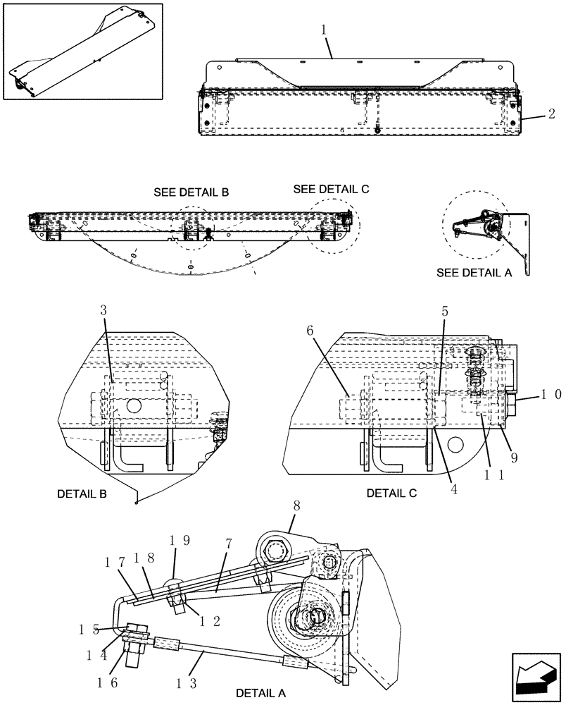 Схема запчастей Case IH 9120 - (88.060.08) - FEEDPLATE (88) - ACCESSORIES