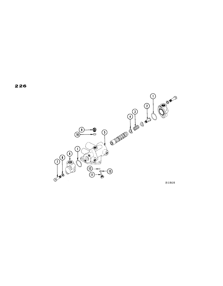 Схема запчастей Case IH 1660 - (226) - A37980 POWER STEERING VALVE (41) - STEERING