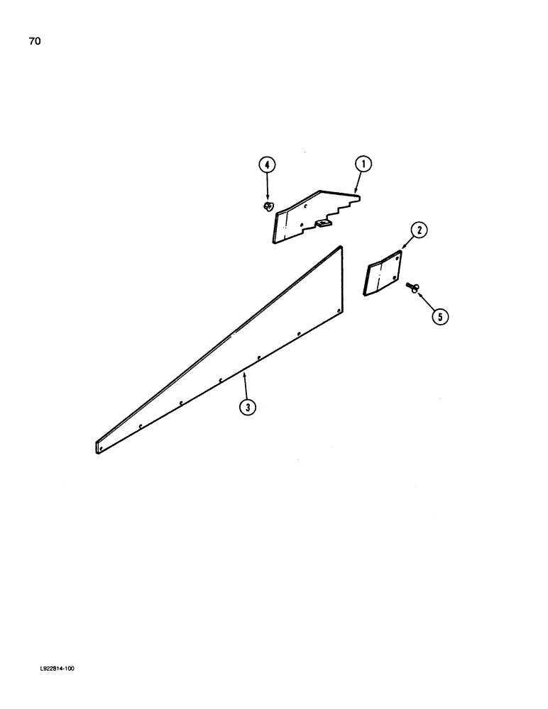 Схема запчастей Case IH 1660 - (070) - GRAIN PAN SIDE HILL DIVIDERS (74) - CLEANING