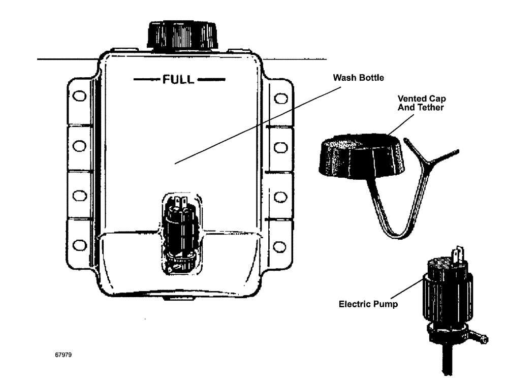 Схема запчастей Case IH SPX3200 - (02-014) - WINDSHIELD/WASHER PACKAGE (55) - ELECTRICAL SYSTEMS