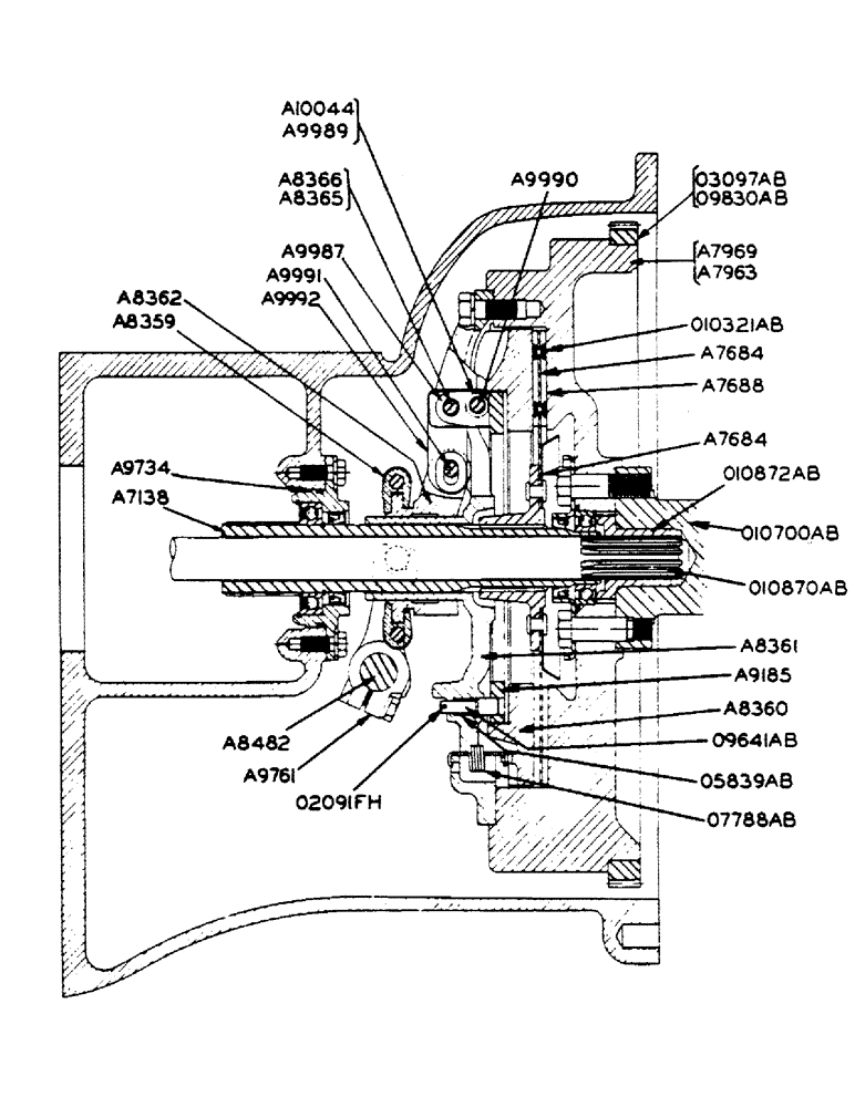 Схема запчастей Case IH 400-SERIES - (107) - ENGINE HAND CLUTCH ASSEMBLY (06) - POWER TRAIN