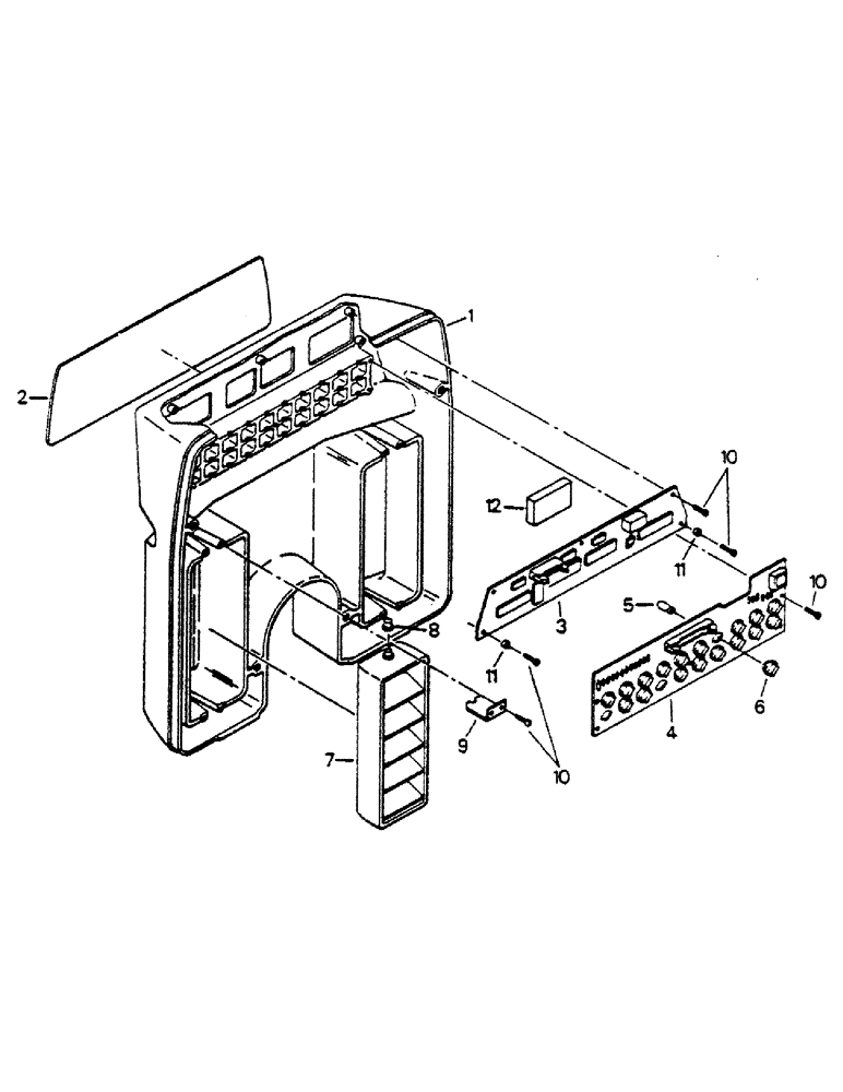 Схема запчастей Case IH 9170 - (01-29) - DASH (10) - CAB