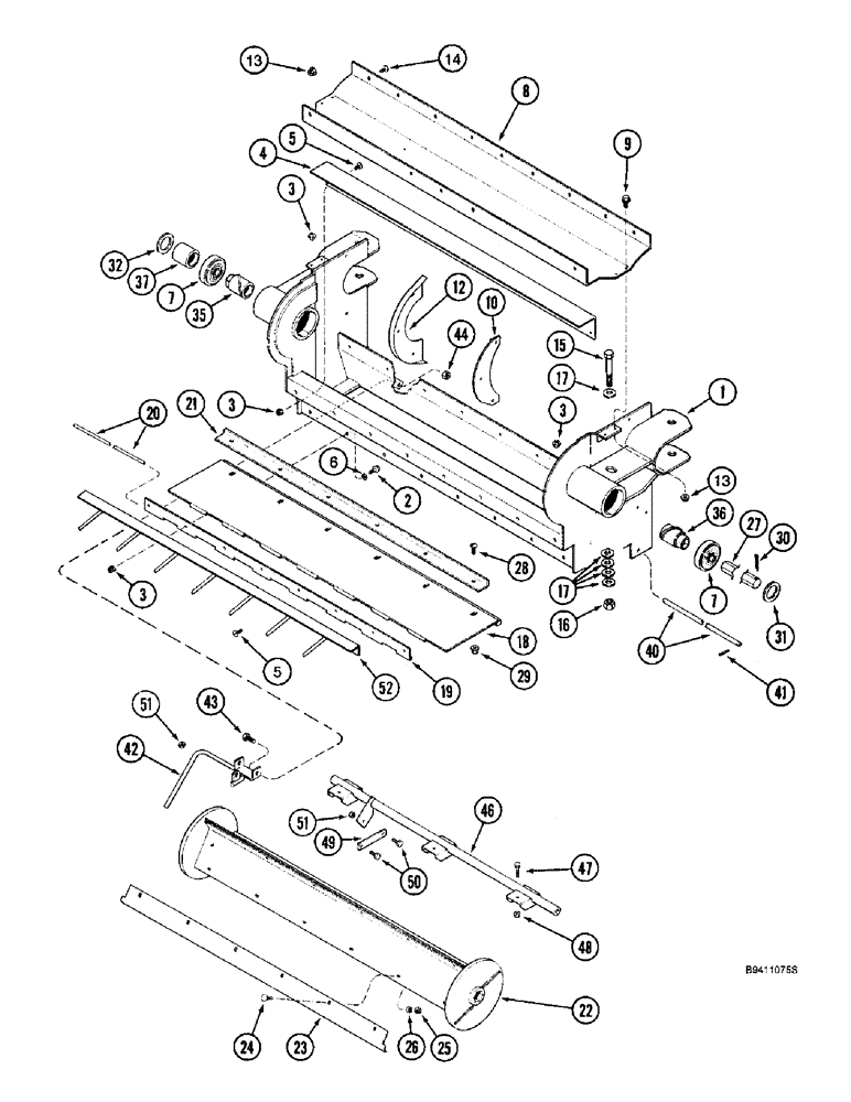 Схема запчастей Case IH 2144 - (9A-44) - ROCK TRAP (13) - FEEDER