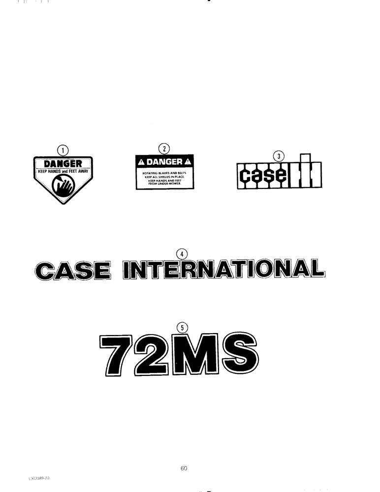 Схема запчастей Case IH 72MS - (60) - DECALS 