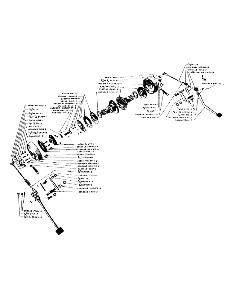 Схема запчастей Case IH SO-SERIES - (073) - INDEPENDENT BRAKE, S, SC, SO, FOR SO TRACTOR (07) - BRAKES