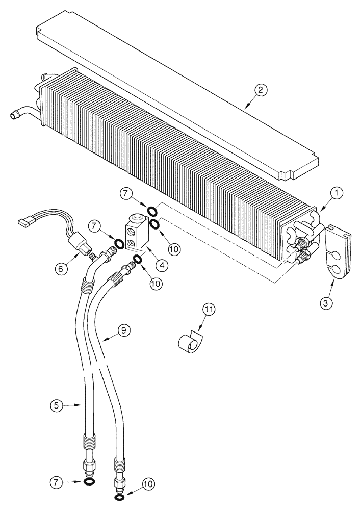 Схема запчастей Case IH MX120 - (09-38) - HEATER AND AIR CONDITIONING (09) - CHASSIS/ATTACHMENTS