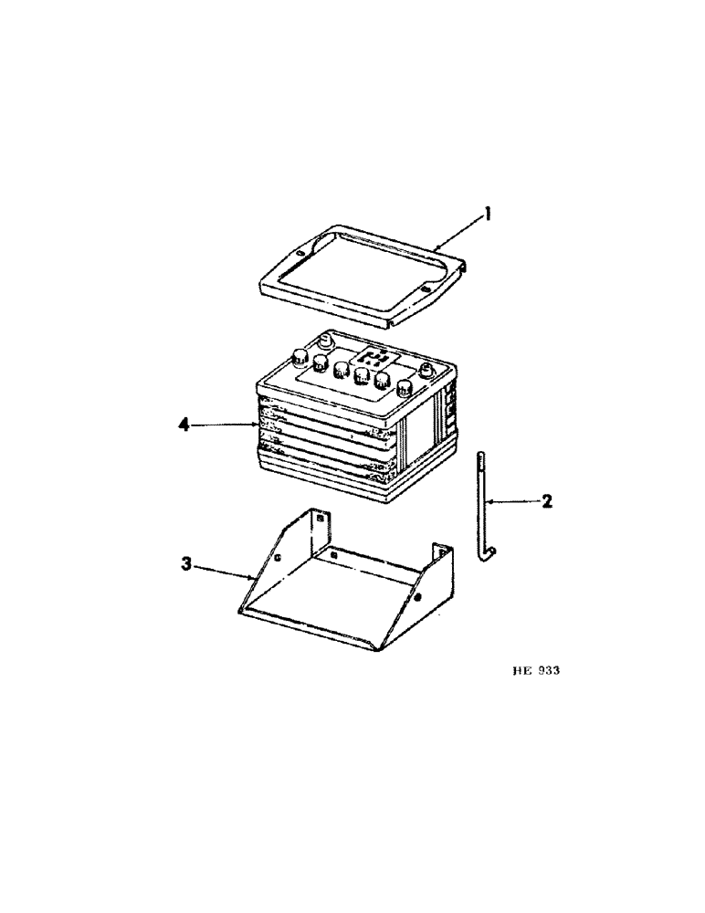 Схема запчастей Case IH 225 - (G-6[A]) - ELECTRICAL SYSTEM, BATTERY AND TRAY (06) - ELECTRICAL SYSTEMS