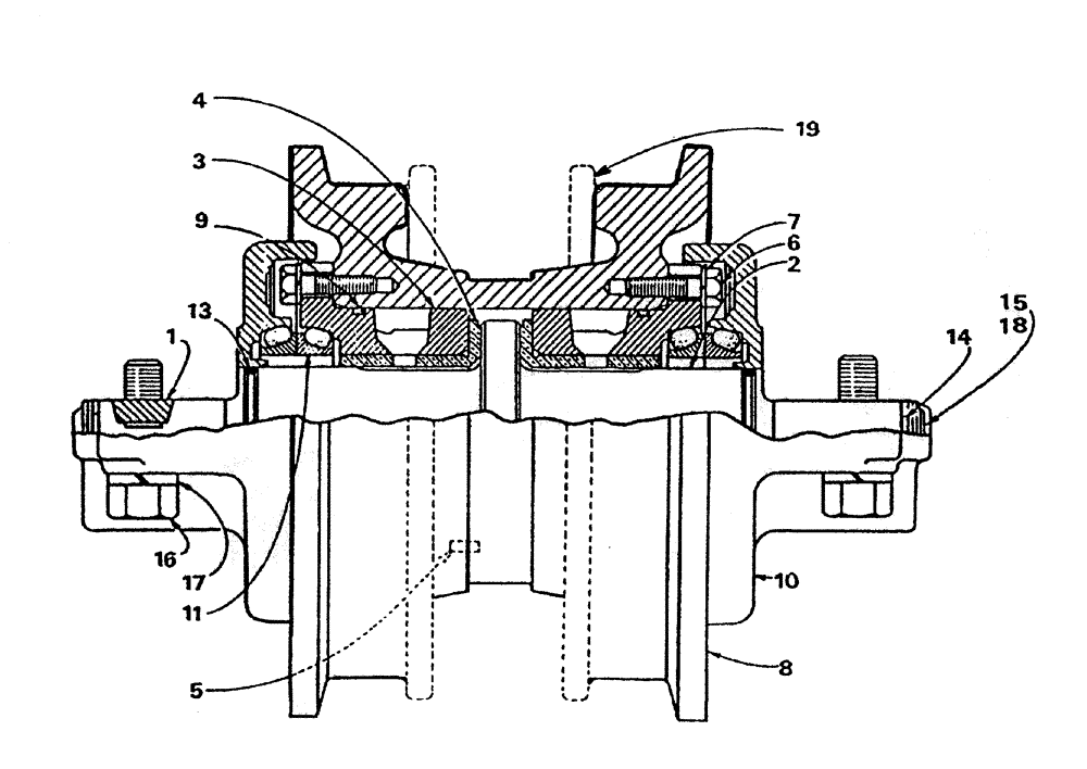 Схема запчастей Case IH 7700 - (A04-50) - TRACK ROLLER (7700) Mainframe & Functioning Components