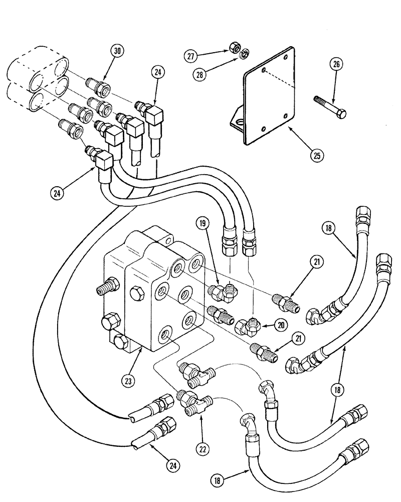 Схема запчастей Case IH L405 - (08-21) - HYDRAULICS MID MOUNT 2 Function C50 - C60 - With Self Leveling (08) - HYDRAULICS