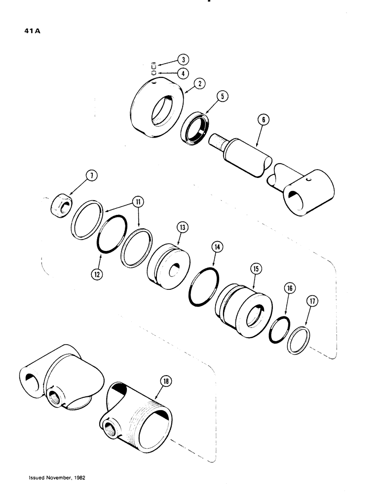 Схема запчастей Case IH 66L - (41A) - T57744 CYLINDER (35) - HYDRAULIC SYSTEMS