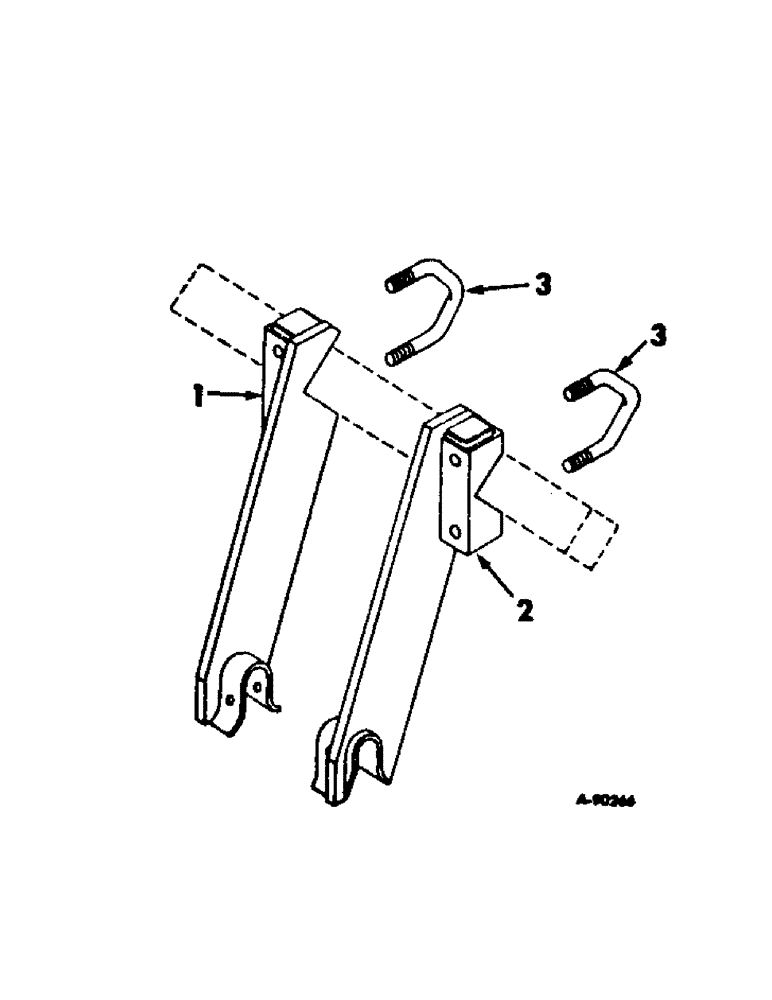 Схема запчастей Case IH 46 - (E-8[A]) - LOWER HITCH BRACKETS, FOR SIX-ROW CULTIVATORS 