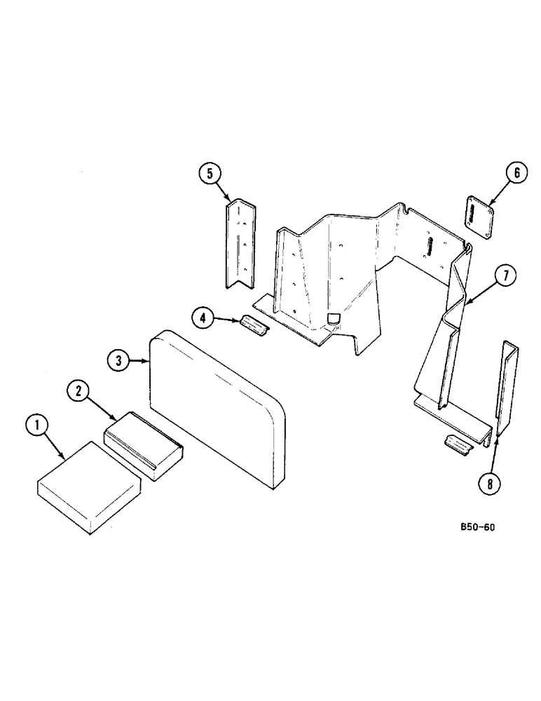 Схема запчастей Case IH 685 - (9-722) - INSULATORS - SAFETY CAB - (09) - CHASSIS/ATTACHMENTS