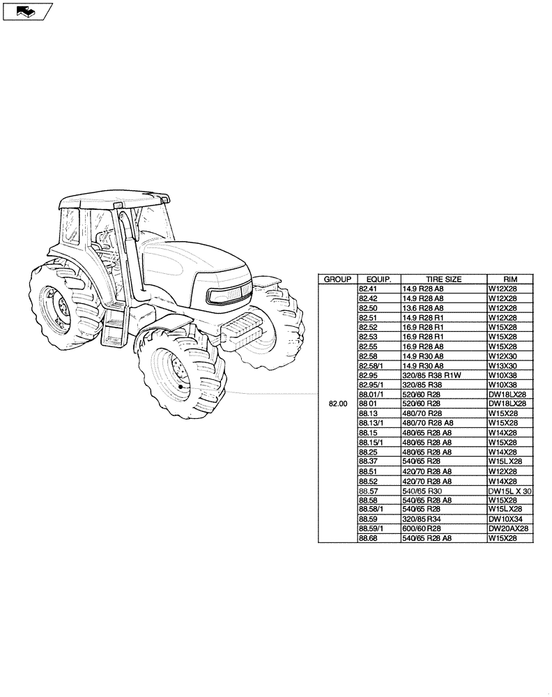 Схема запчастей Case IH PUMA 155 - (SEC. 11[01]) - SEC. 11 - TRACTION (00) - GENERAL