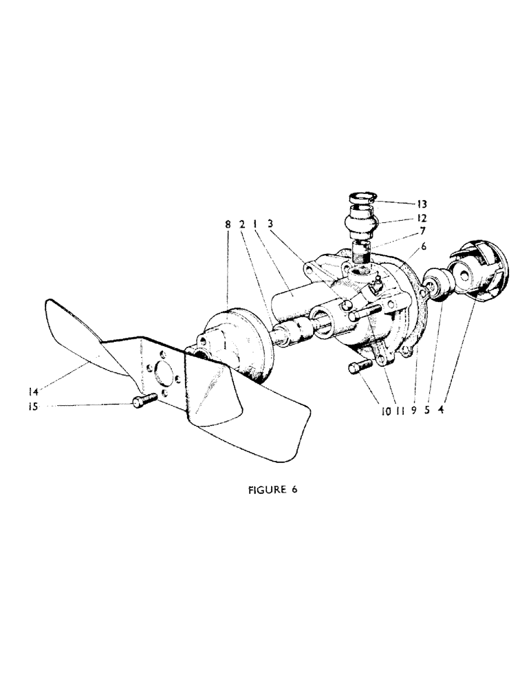 Схема запчастей Case IH 770A - (014) - WATER PUMP (01) - ENGINE