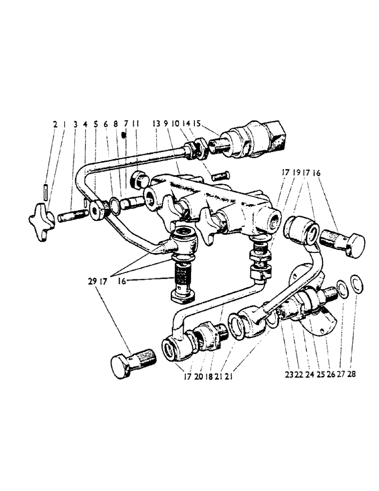 Схема запчастей Case IH 990B - (72) - THREE-WAY HYD. VALVE, U279, WITH EXACTOR COUPLING, THREE-WAY HYD. VALVE, U279, LESS EXACTOR COUPLING (07) - HYDRAULIC SYSTEM