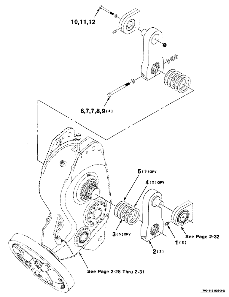 Схема запчастей Case IH 8590 - (02-22) - GEARBOX AND CRANK ARM ASSEMBLY, S.N. CFH0139090 AND LATER Driveline