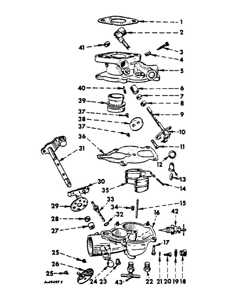 Схема запчастей Case IH C-153 - (E-25) - CARBURETOR 