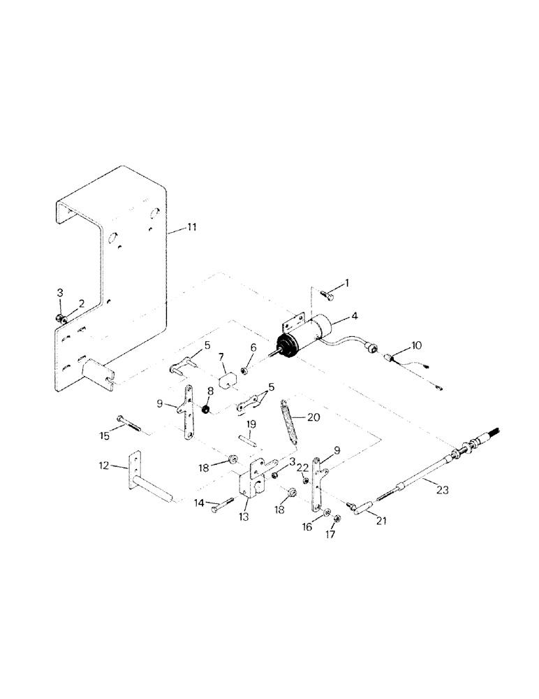 Схема запчастей Case IH SM-325 - (04-11) - THROTTLE AND DECELERATOR CONTROLS, KOMATSU ENGINE (04) - Drive Train