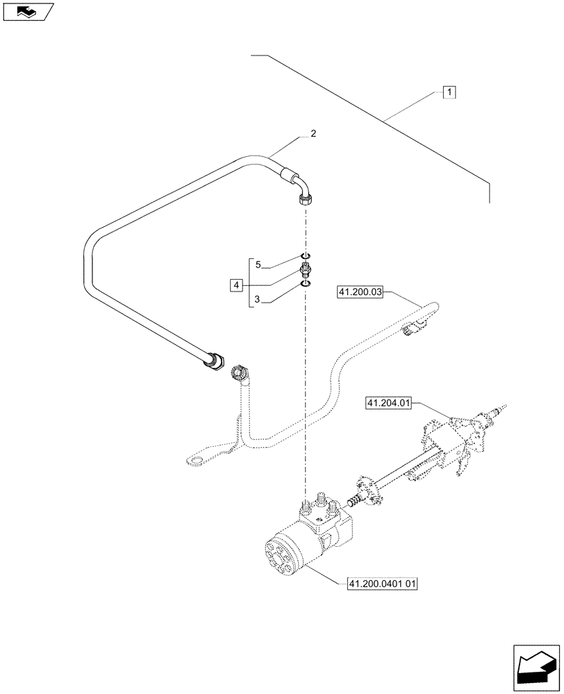 Схема запчастей Case IH PUMA 200 - (88.055.26[06]) - DIA KIT - AUTO GUIDANCE SYSTEM READY - PIPES (88) - ACCESSORIES