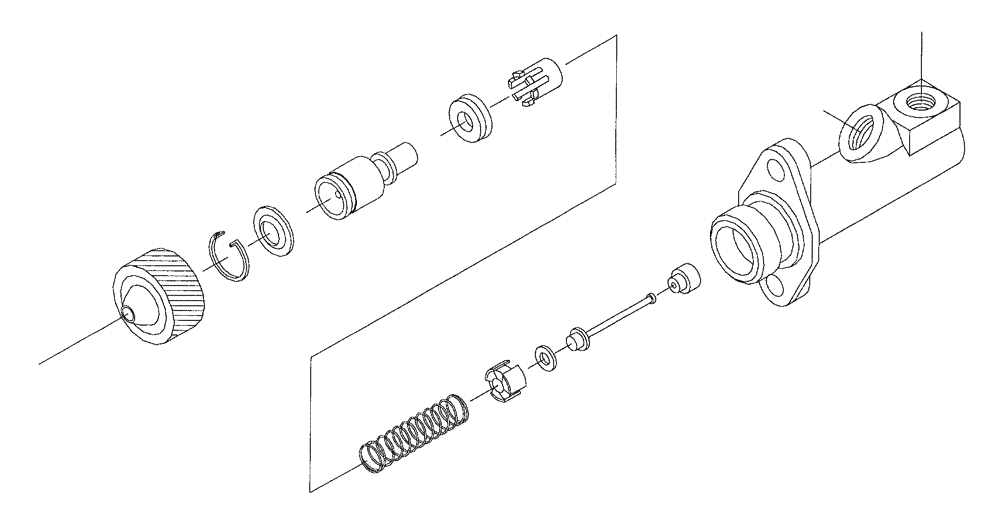 Схема запчастей Case IH 7700 - (A09[07]) - BRAKE MASTER CYLINDER Mainframe & Functioning Components