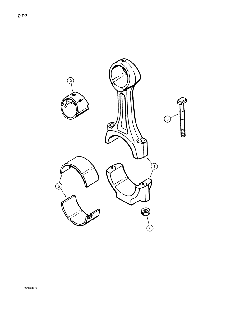 Схема запчастей Case IH 7130 - (2-092) - CONNECTING RODS, 6T-830 ENGINE, 6TA-830 ENGINE (02) - ENGINE
