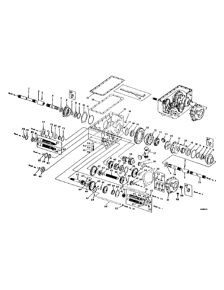 Схема запчастей Case IH 303 - (042) - AXLE, TRANSMISSION (25) - FRONT AXLE SYSTEM