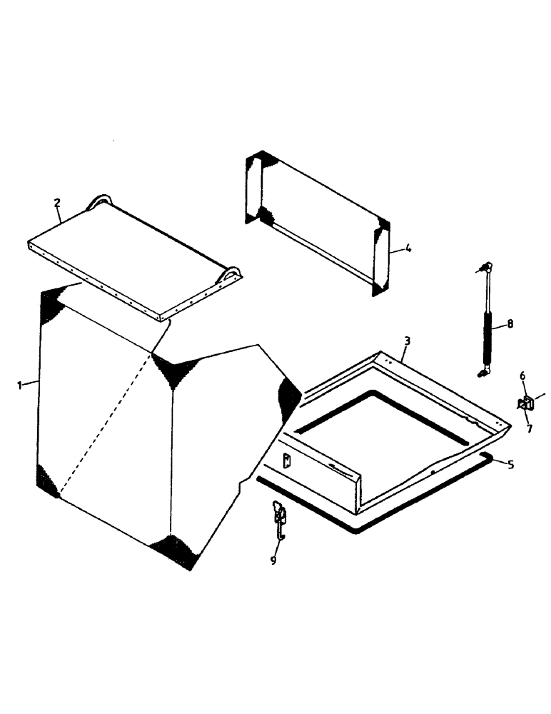 Схема запчастей Case IH 7700 - (C02-11) - REMOTE OIL COOLER SCREEN Engine & Engine Attachments