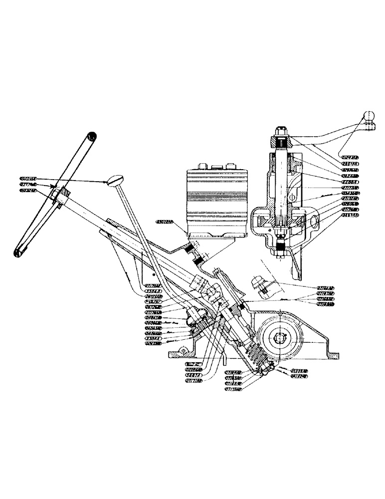 Схема запчастей Case IH DV-SERIES - (131) - STEERING GEAR ASSEMBLY, FOR "DO" - "DV" TRACTORS (05) - STEERING