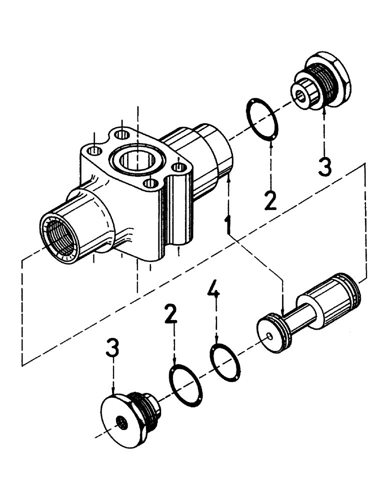 Схема запчастей Case IH 7000 - (B05-18) - HYDRAULIC SHUTTLE VALVE Hydraulic Components & Circuits
