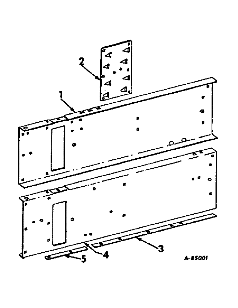 Схема запчастей Case IH 47 - (B-67) - HEAVY DUTY BALE CHAMBER ATTACHMENT 