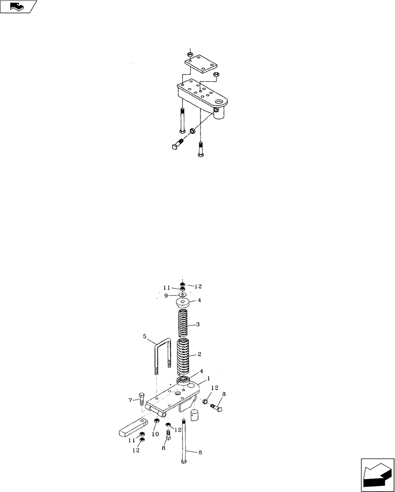 Схема запчастей Case IH FERTILIZER - (75.200.05) - 20" COLTER-SHANK MOUNTINGS (75) - SOIL PREPARATION