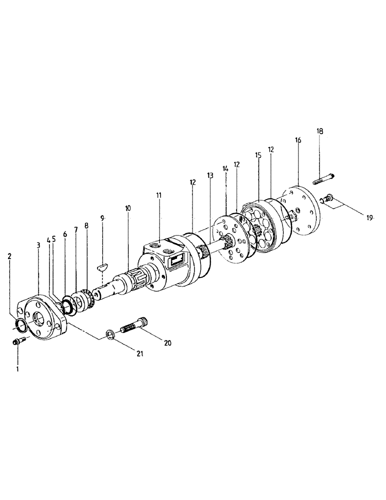 Схема запчастей Case IH 7700 - (B02-18) - HYDRAULICS, MOTOR, EXTRACTOR ROLLER Hydraulic Components & Circuits