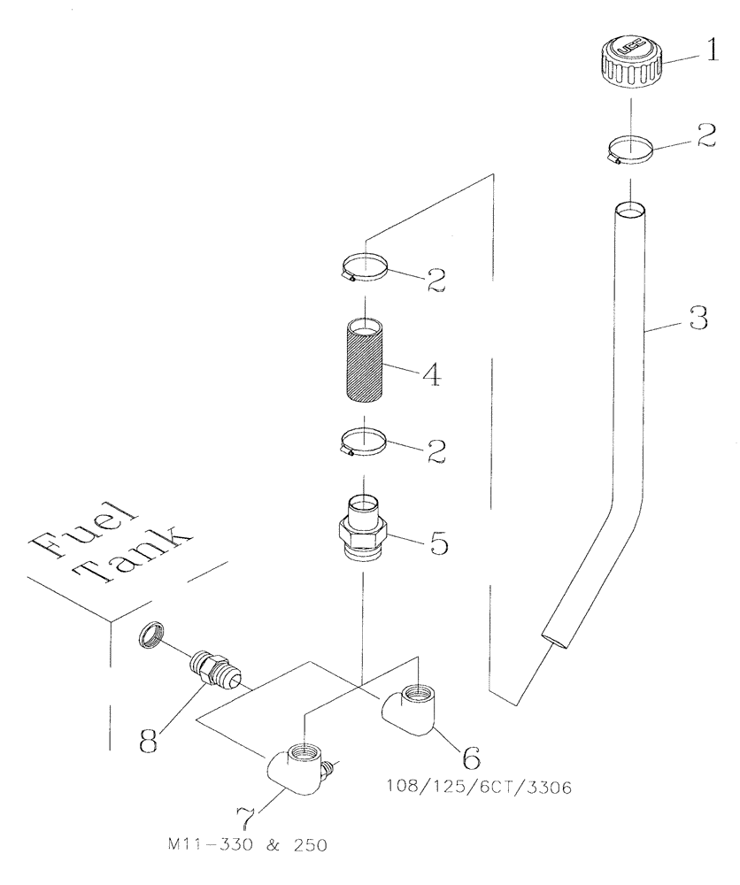 Схема запчастей Case IH 7700 - (C01[12]) - FUEL TANK BREATHER Engine & Engine Attachments