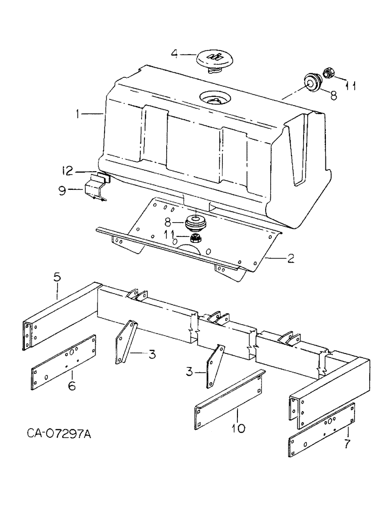Схема запчастей Case IH 800 - (10-06) - FERTILIZER, HOPPER AND RELATED PARTS, LIQUID FERTILIZER UNITS B, E, G, S AND T (09) - CHASSIS/ATTACHMENTS