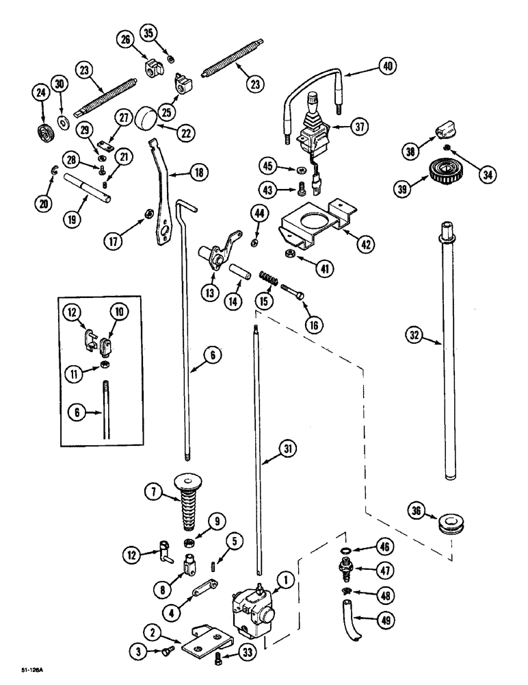 Схема запчастей Case IH 5150 - (9G-100) - HITCH - CONTROL (09) - CHASSIS/ATTACHMENTS