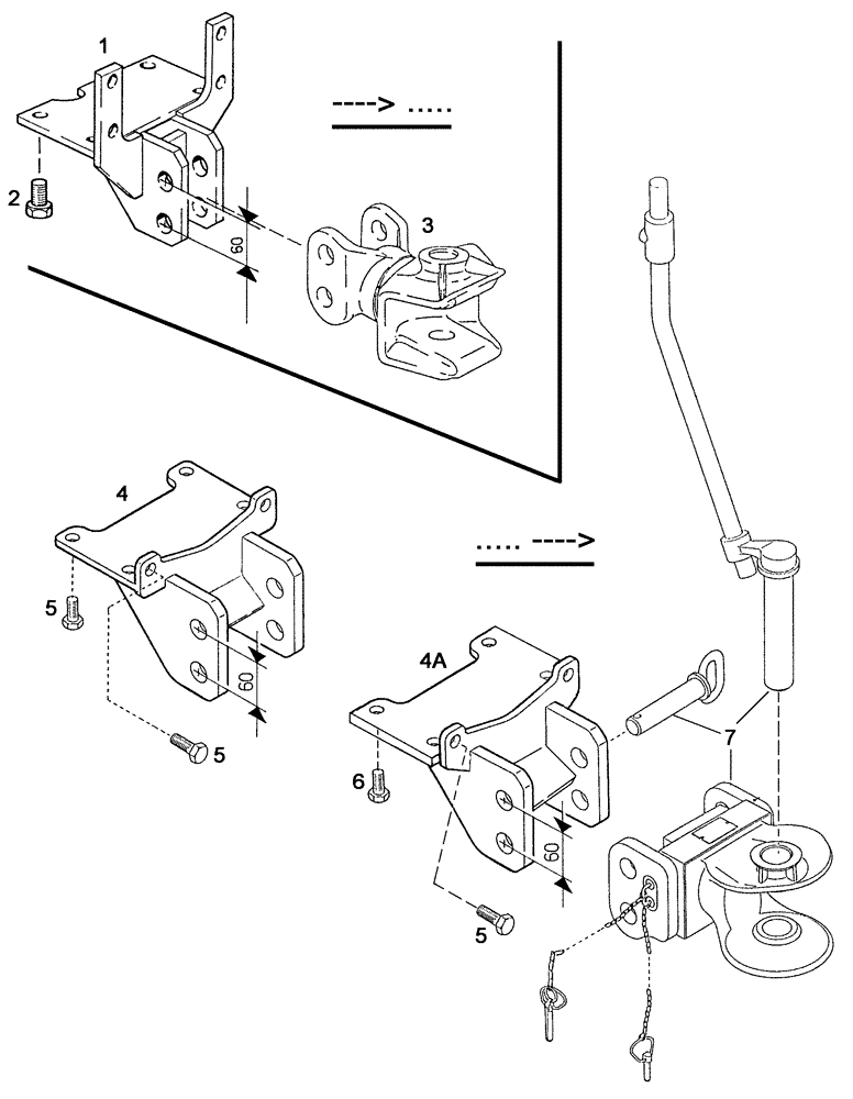 Схема запчастей Case IH C55 - (09C-16[01]) - LOWER BEARING BRACKET, REAR (09) - CHASSIS/ATTACHMENTS